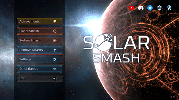 Solar Smash官方版怎么设置中文1