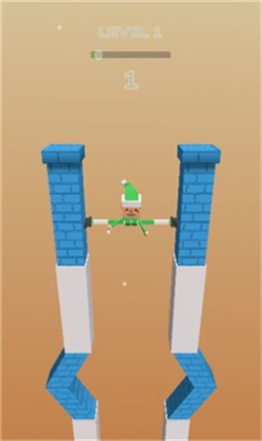 Fracture Jump小人用手撑住墙