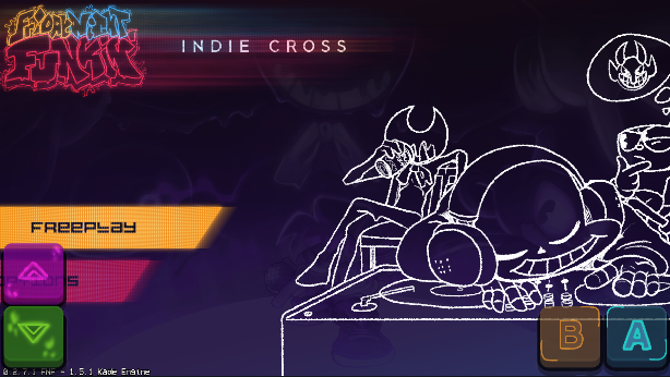 indie cross recreation(fnf新概念三重审判)