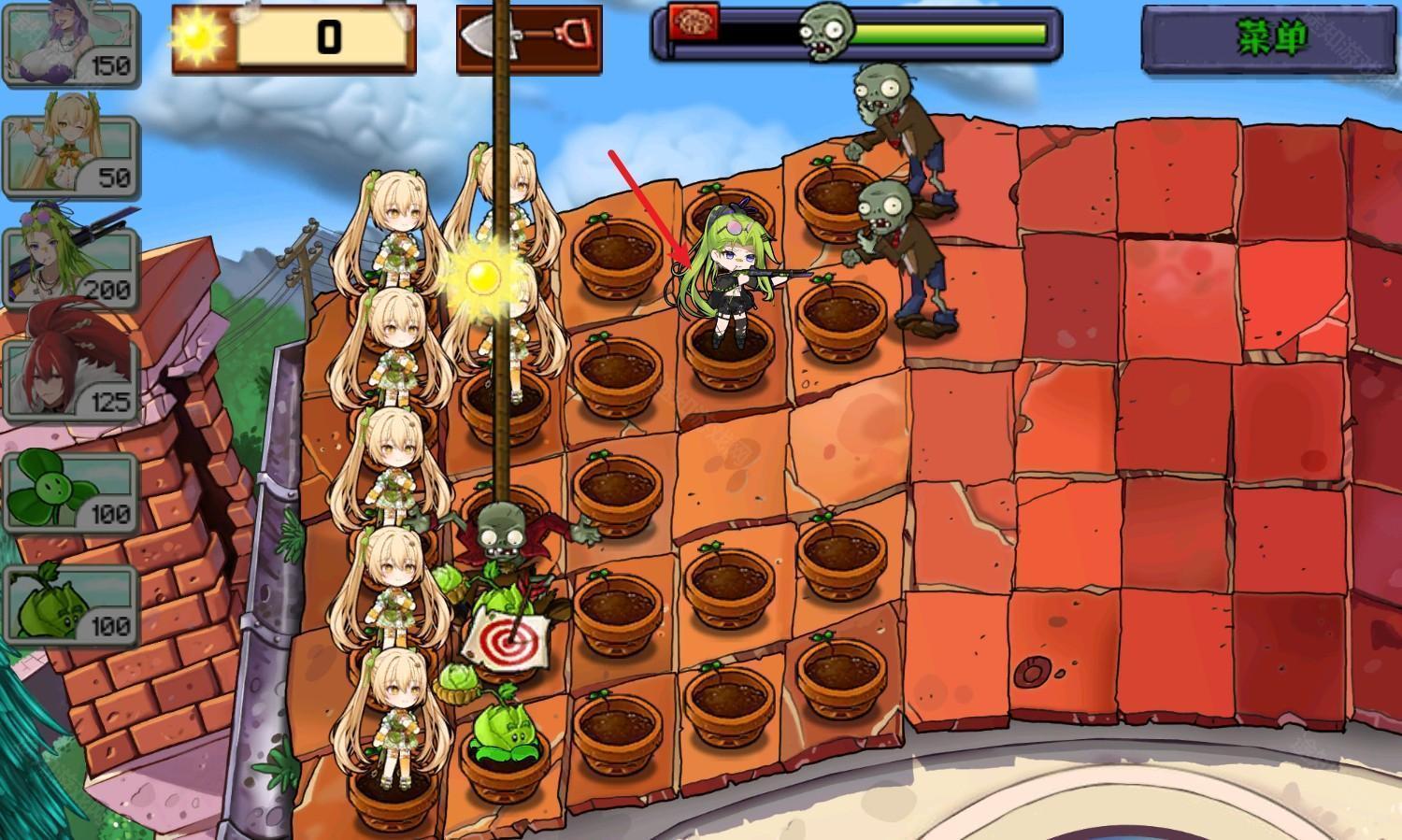 植物娘大战僵尸庄不纯手机版