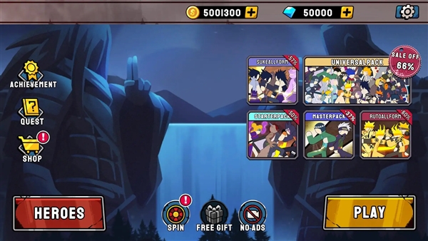 火柴人忍者格斗无限金币钻石版