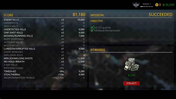 杀手狙击手破解版无限金币