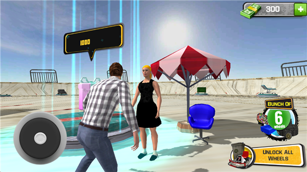 车轮上不可能的坡道