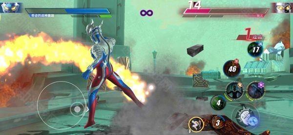 奥特曼传奇英雄2战斗界面