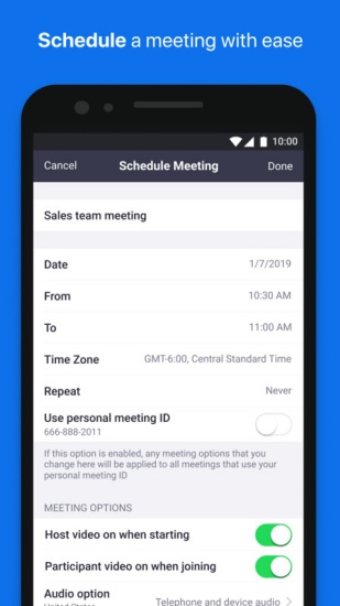 Zoom线上会议平台