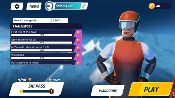 滑雪大挑战游戏