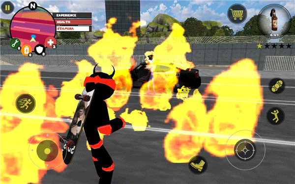 火柴人绳索英雄3警察射击版