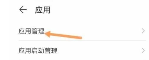 应用管理列表