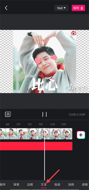 GIF制作软件app免费无水印版怎么给图加字截图2