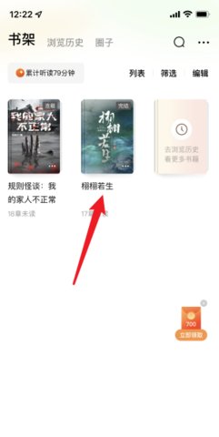 小说阅读界面