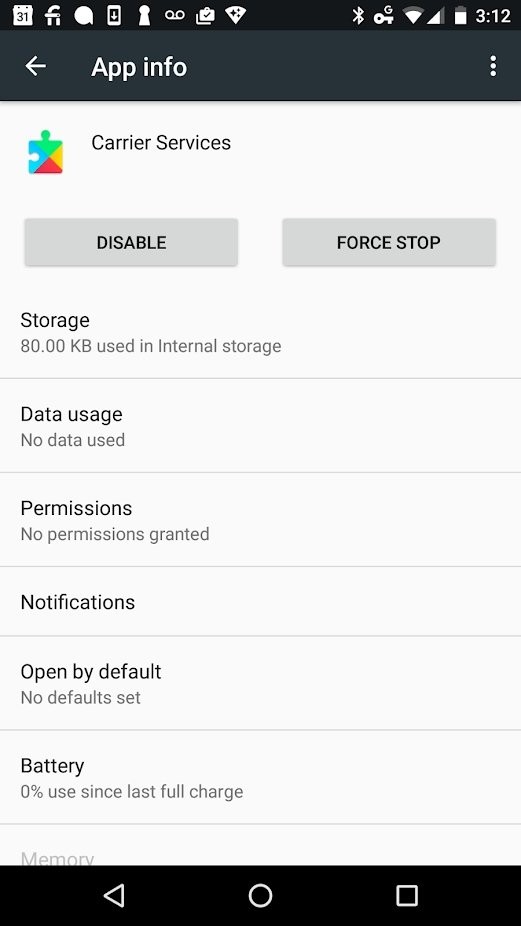 谷歌运营商服务carrier ser
