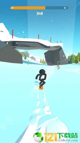 Stickman Snow Ride