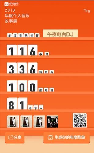 虾米音乐2018年度个人音乐故事展