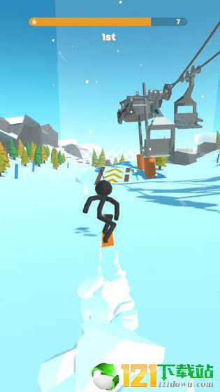 Stickman Snow Ride