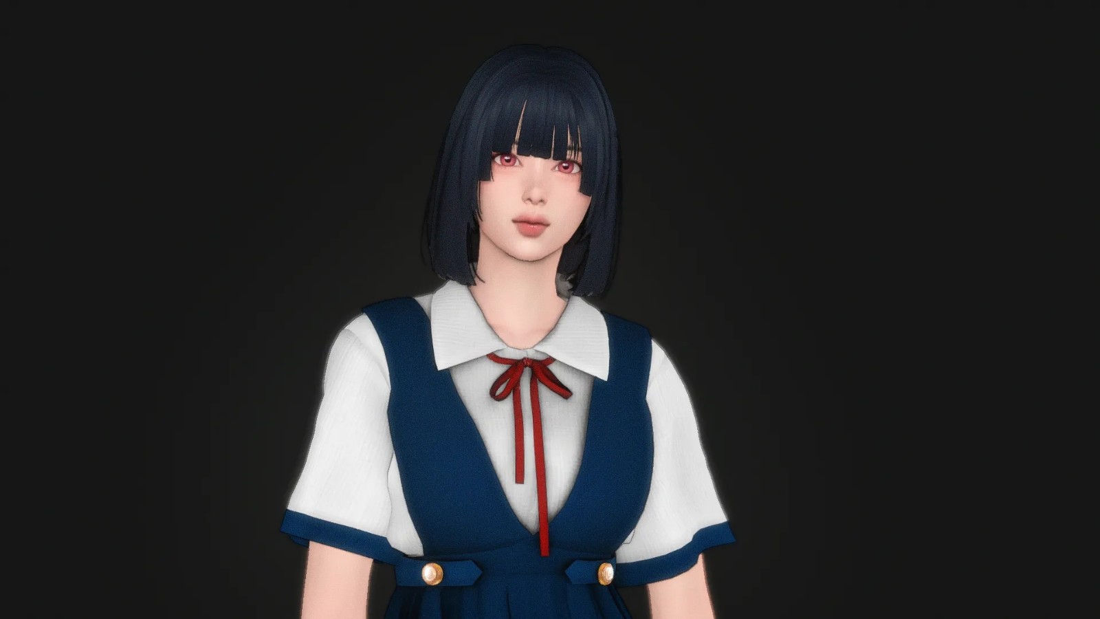 模拟人生4学生装美女MOD