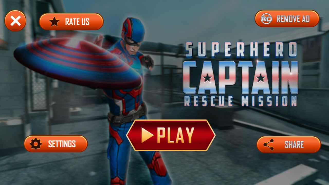 Super Hero Captiain Rescue Mission(超级英雄美国队长营救任务关卡全开版) 1.0破解版