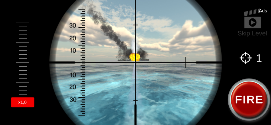 Submarine torpedo attack game ios版