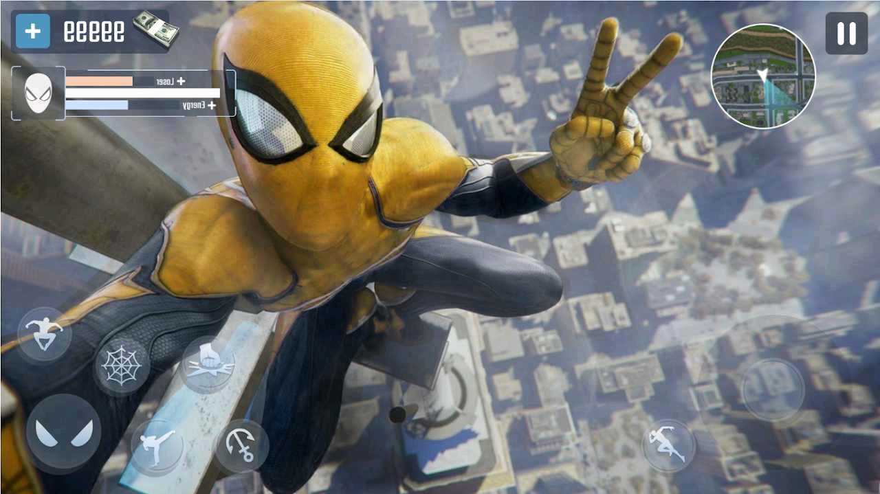 Spider stickman Rope hero(忍者绳索英雄3D破解版) 1.2最新版
