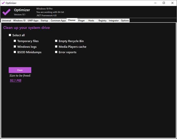 Optimizer v10.9免费版