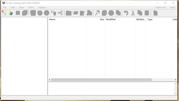 EF File Catalog 界面示意图