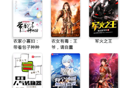 阅读界面示意图