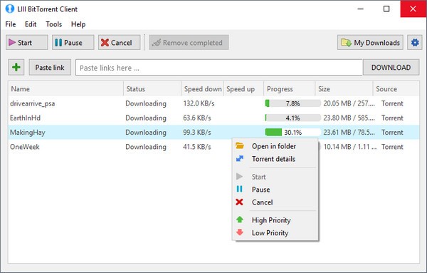 LIIIBitTorrentClient v0.1.1.15免费版