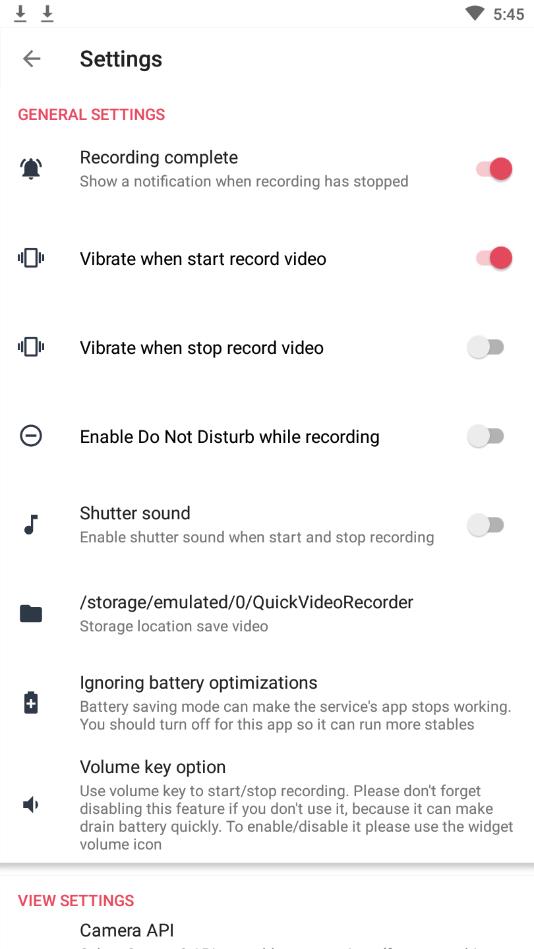 Quick Video Recorder（快速录像机）安卓版 1.3.5.0手机版