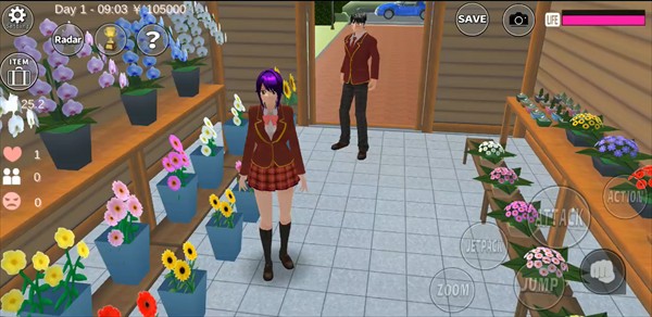 樱花校园模拟器1.038.51英文版
