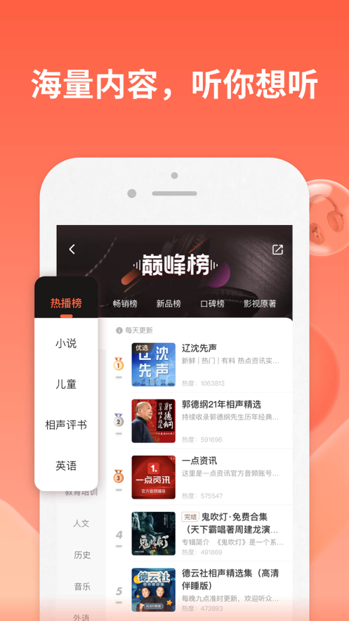 喜马拉雅「听书社区」电台有声小说相声评书 ios版