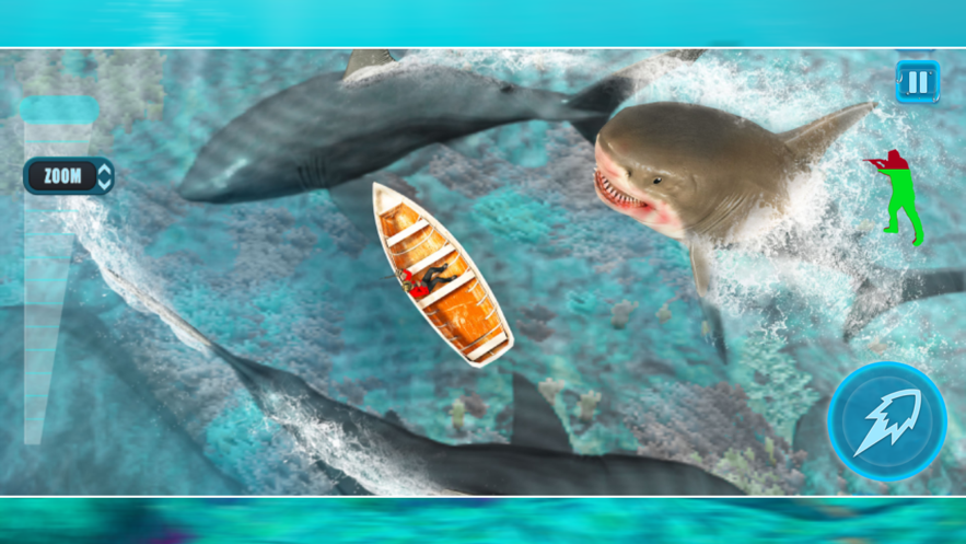 饥饿的鲨鱼猎人攻击3D ios版