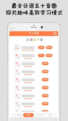 Tchin日语五十音图