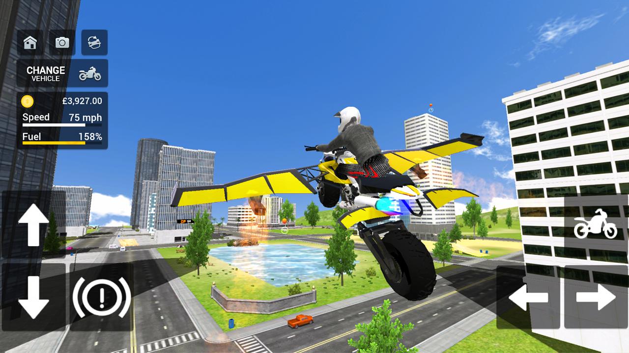 Flying Bike Sim(飞行摩托车模拟器无限金币版) 1.19修改版