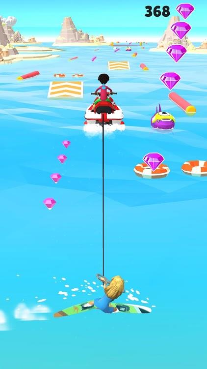滑水特技表演