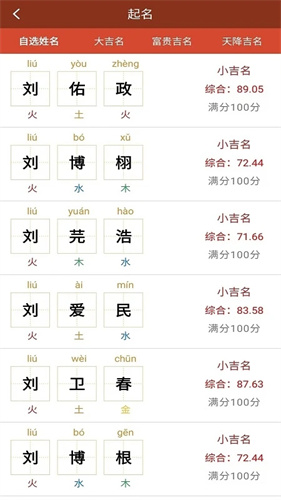 天官起名