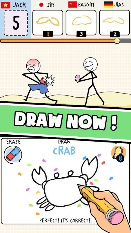 火柴人草图素描(Draw Puzzle)