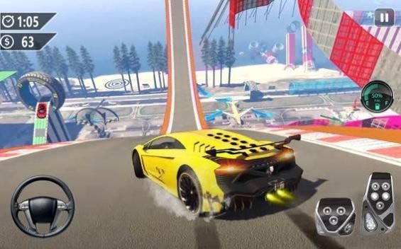 Gt坡道汽车特技(Gt Ramp Car Stunts Free Game)