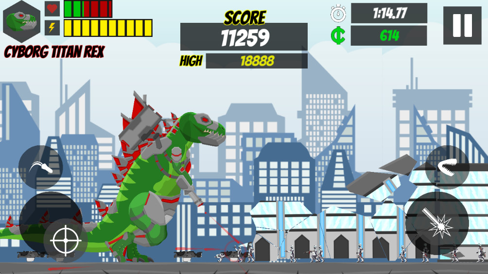 城市狂暴恐龙最新版本(Cyborg Titan Rex: City Rampage) 1.6安卓版