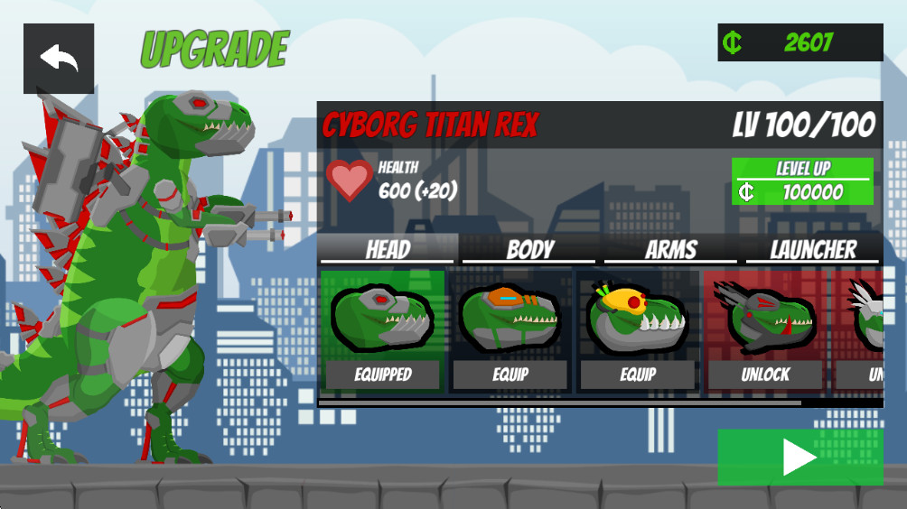 城市狂暴恐龙最新版本(Cyborg Titan Rex: City Rampage) 1.6安卓版