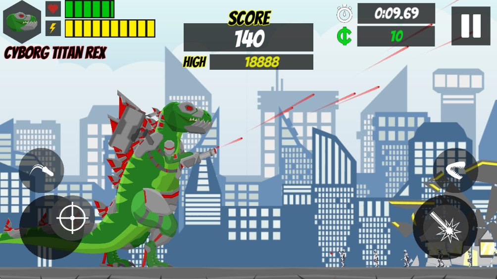 城市狂暴恐龙最新版本(Cyborg Titan Rex: City Rampage) 1.6安卓版