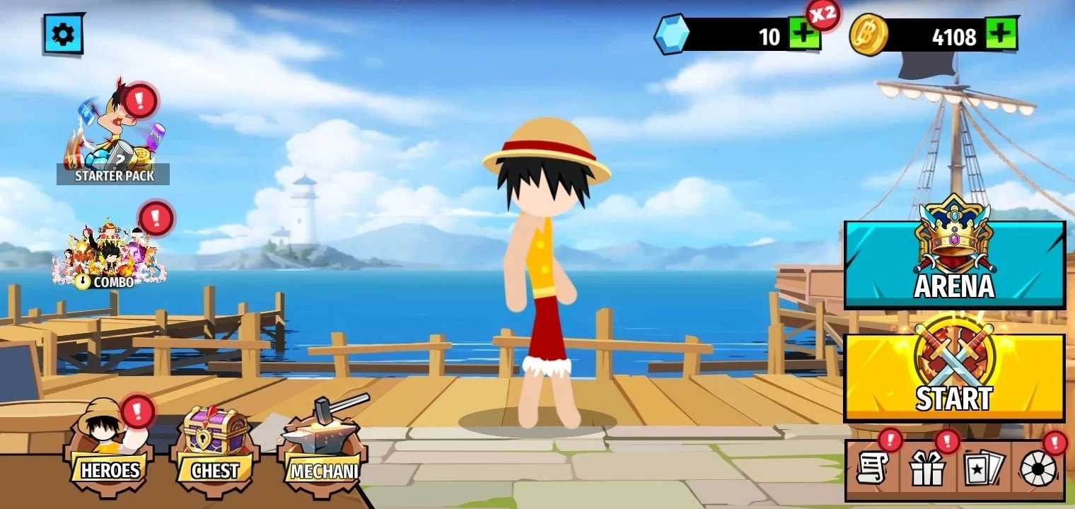 火柴人海盗大战最新版(Stickman Heroes) 5.0安卓版