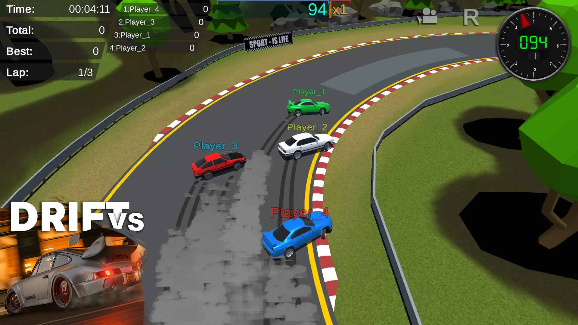 DriftVS(漂移对战大量货币版) 1.002安卓版