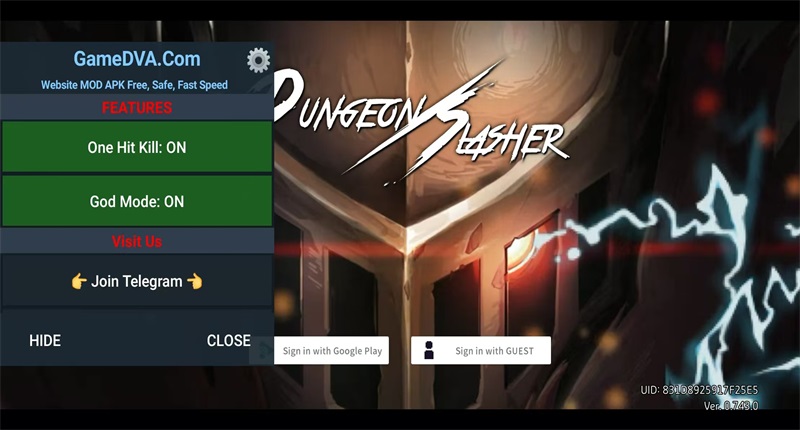 地牢杀手国际服破解版内置菜单(dungeonslasher)