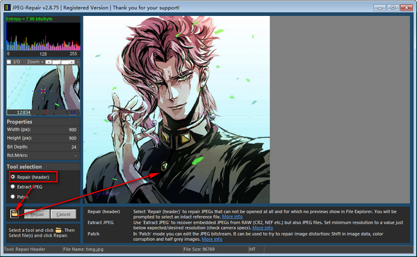 JPEG-Repair(照片修复工具) v2.8.75免费版