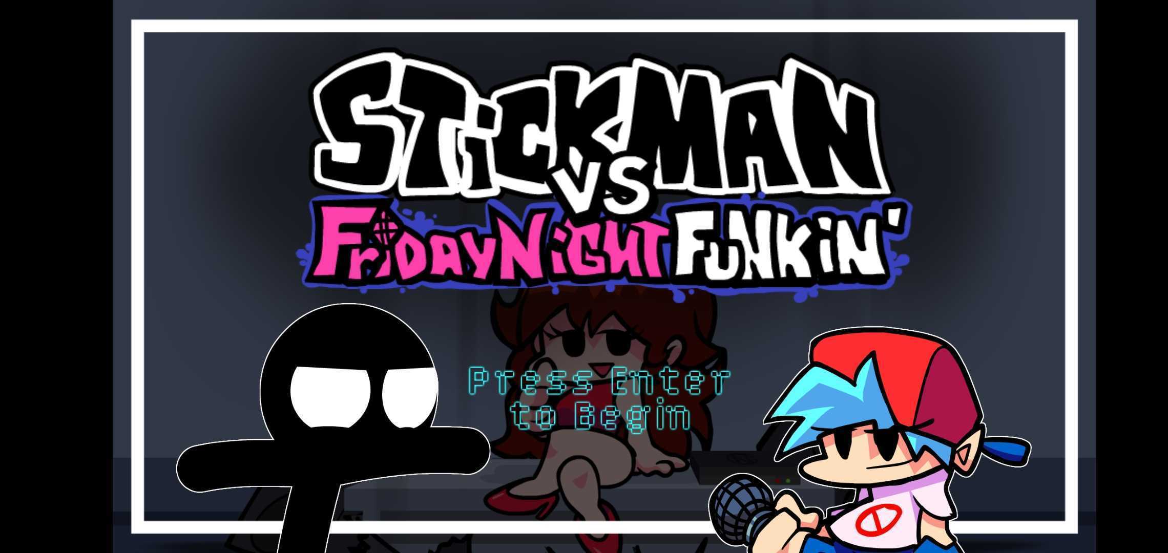 黑色星期五之夜黑色火柴人(Stickman Vs Friday Night Funkin)