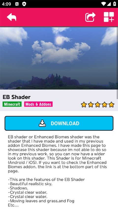 Shader Mod最佳光影包中文版