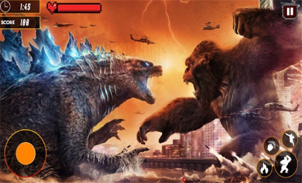 哥斯拉粉碎之城免费版(Monster Dinosaur Attack)