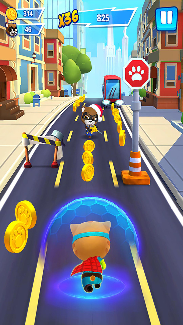 汤姆猫英雄跑酷游戏最新版(Talking Tom Hero Dash)