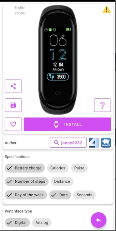 Watchfaces for Mi Band 5安卓免费版