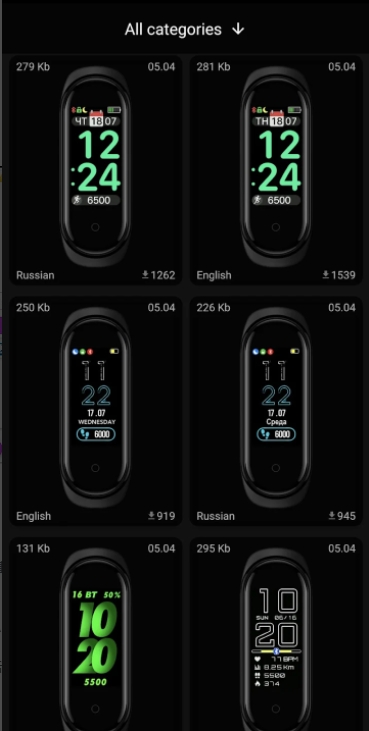 Watchfaces for Mi Band 5安卓免费版