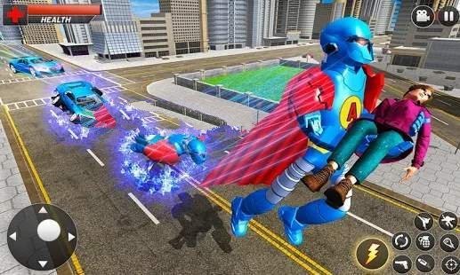 城市飞人之战(Flying Superman Robot Transform)
